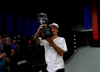 Gustavo Ribeiro a Rayssa Leal vítězi SLS 2022 - Las Vegas