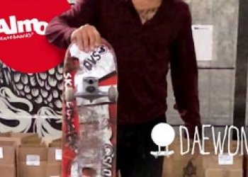 Daewon Song vrátil fs double heelflip fakie manual 360 truck twist