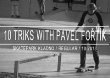 Pavel Fořtík a jeho 10 tricks na railu v Kladně