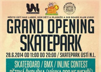 Pozvánka na Grand opening Skateparku v Ústí and Labem!