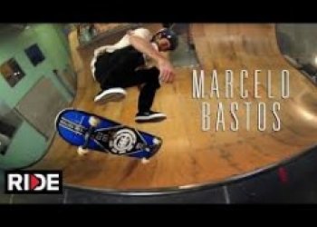 Technickej vert skateboarding Marcelo Bastose