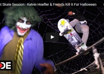 Hoefler s fellákama v Halloweenské montáži
