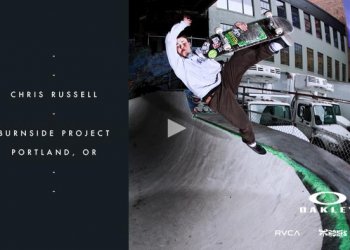 Chris Russell dal Burnside parku pořádně zabrat