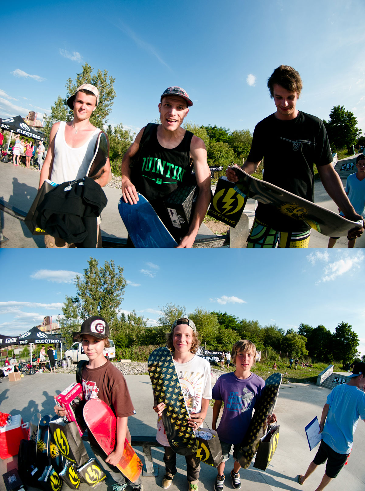 bleskovky--1- Winners nahoře Hajn, Eliášek a Tomek. Dole Farkas, Bečvár a Vajděčka. / foto: Vašek Žalud