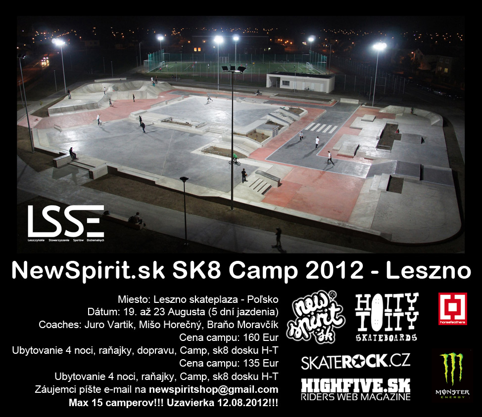 NewSpirit.sk SK8 Camp 2012 + info o akci NewSpirit.sk SK8 Camp 2012 + info o akci