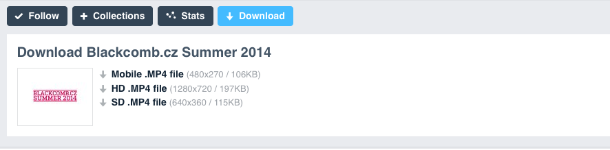 Znělku najdeš klikem na Download na našem vimeu.