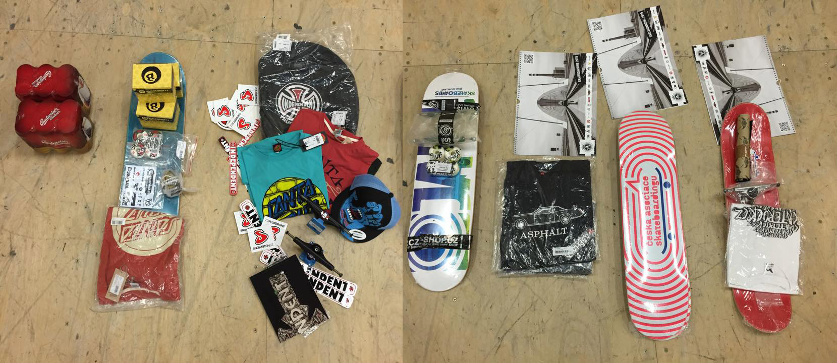 Všem partnerům velký díky za ceny! A jsou to Blackcomb.cz, Snowbitch.cz, Swis-Shop.cz, Horsefeathers, Vans, Ambassadors, Asphalt Yacht Club a Česká asociace skateboardingu. Všem partnerům velký díky za ceny! A jsou to Blackcomb.cz, Snowbitch.cz, Swis-Shop.cz, Horsefeathers, Vans, Ambassadors, Asphalt Yacht Club a Česká asociace skateboardingu.