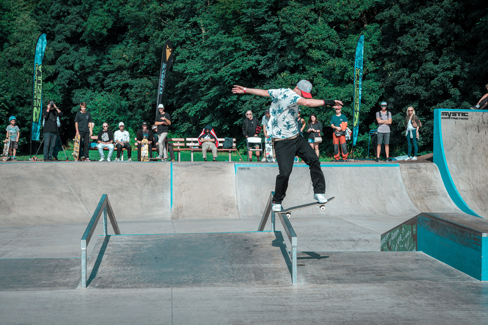 Martin Pek nollie frontside nosebluntslide. / foto: Jan Kopřiva